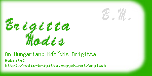 brigitta modis business card